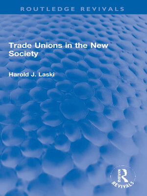 cover image of Trade Unions in the New Society